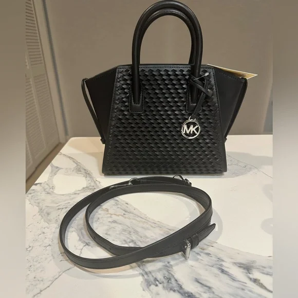 MICHAEL Michael Kors Avril Woven Satchel - NWT - Picture 8 of 9